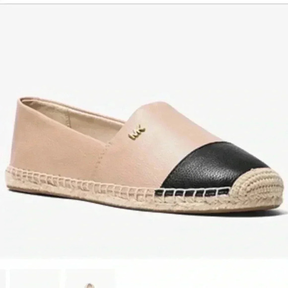 Michael Kors Kendrick Leather Slip- on Espadrilles Sz 8 - Picture 1 of 11